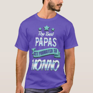 Camiseta Melhores Papas Promovidos a Avô Não Italiano