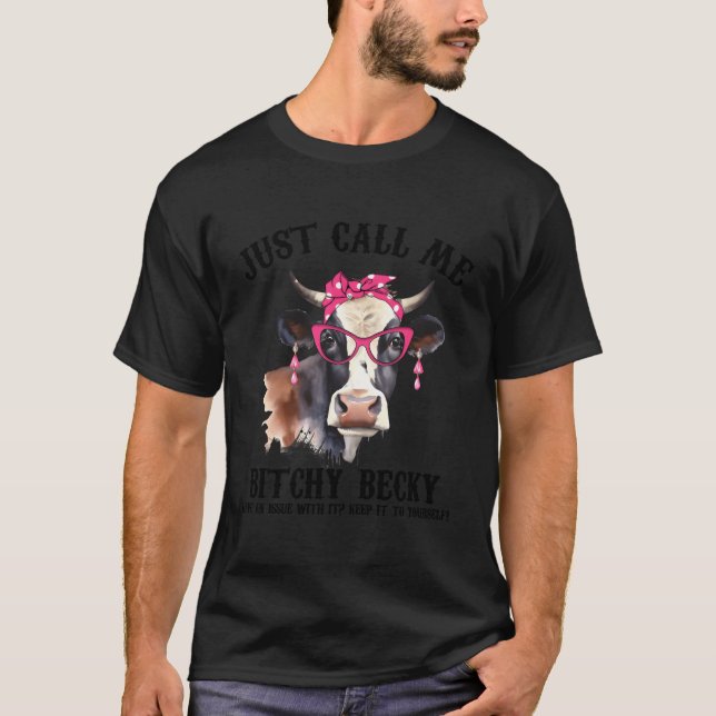 Camiseta melhores Piadas de citação de animais de vaca (Frente)