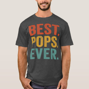 Camiseta Melhores Pop De Dia de os pais Retro Vintage