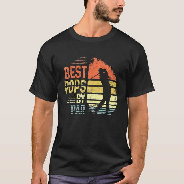 Camiseta Melhores Pop De Urso-Pop Golfe De Dia de os pais (Frente)