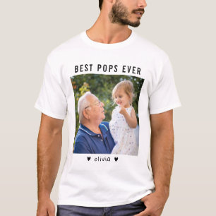 Camiseta Melhores Pop De Vovô E Avô Foto
