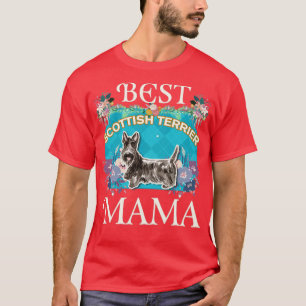 Camiseta Melhores Presentes De Mama Terrier Escocês Para Mã