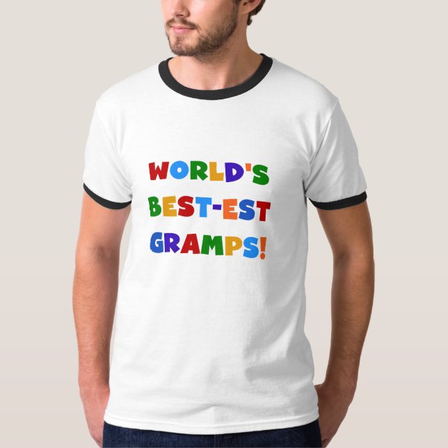 Camiseta Melhores presentes de vovô no mundo (Frente)