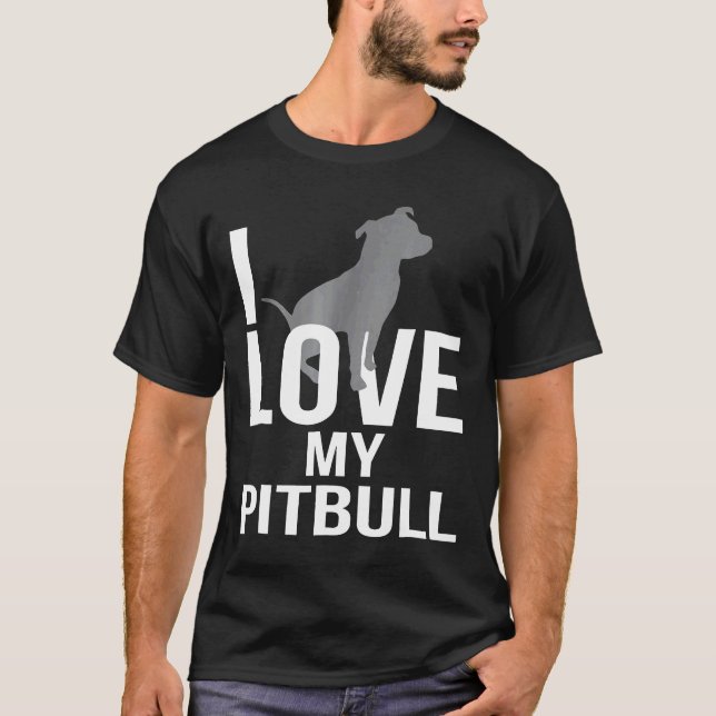 Camiseta Melhores Presentes Para Amantes de Cães Eu Amo Meu (Frente)
