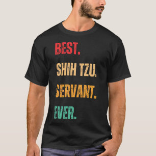 Camiseta Melhores Proprietários de Cães Servos Shih Tzu de