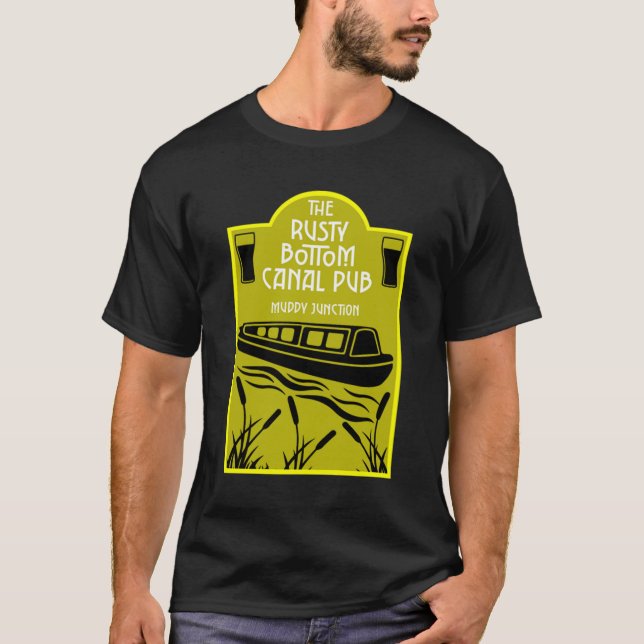 Camiseta Melhores Pubs Narrowboat (Frente)