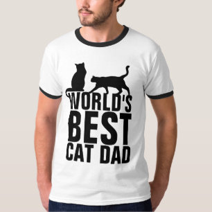 Camiseta MELHORES T-Shirts DE PAI DE GATO DO MUNDO
