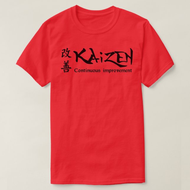 Camiseta Melhoria contínua do Kaizen (Frente do Design)
