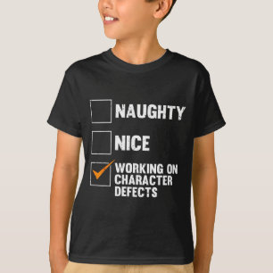 Camiseta Melhoria do Trabalho de Caráter Auto-dizendo Defei