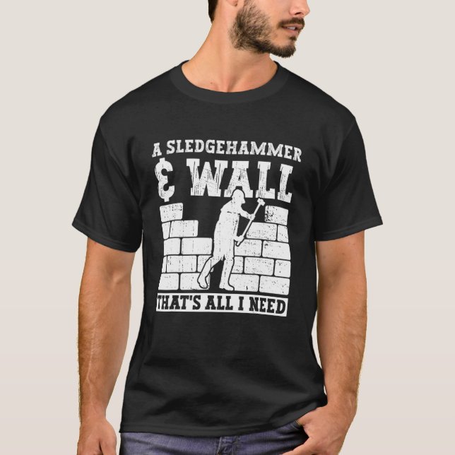 Camiseta Melhorias Domésticas E Demolição Da Casa (Frente)