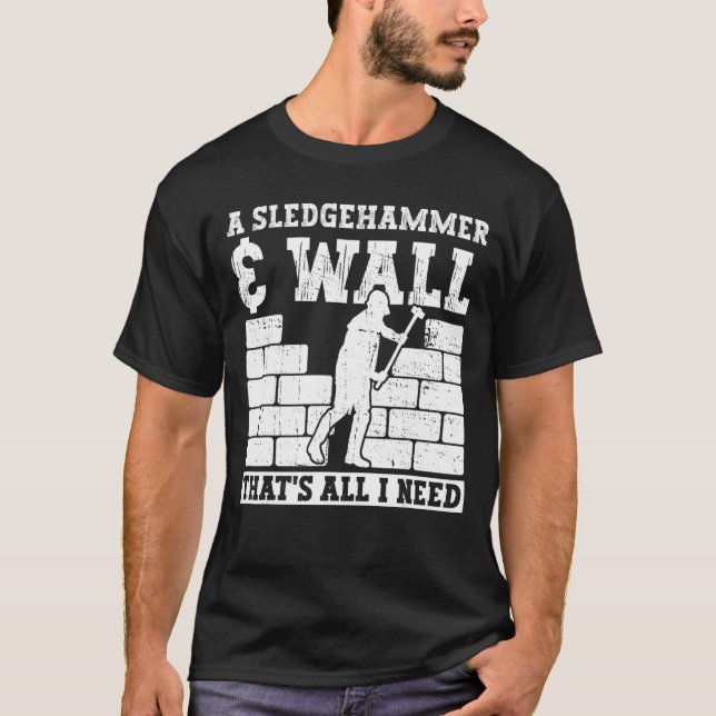Camiseta Melhorias Domésticas E Demolição Da Casa (Frente)