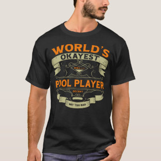 Camiseta Melhorzinho Jogador de Sinuca Etiqueta Vintage Eng