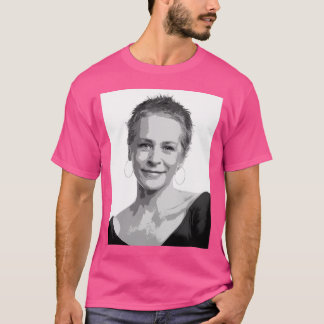 Camiseta Melissa Mcbride Black White Pop Art Dor Retrato