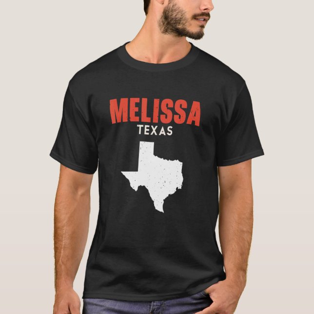 Camiseta Melissa Texas EUA State America Viagem Texas (Frente)