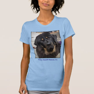Camiseta Melissa Tibetan Mastiff Head, atirada em T-Shirt