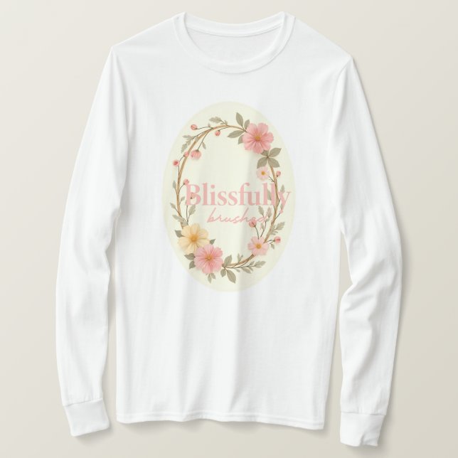 Camiseta Mellow Blooms (Frente do Design)