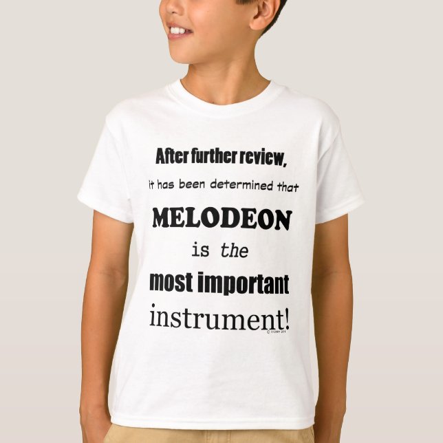 Camiseta Melodeon - Instrumento Mais Importante (Frente)