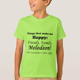 Camiseta Melodeon me faz feliz