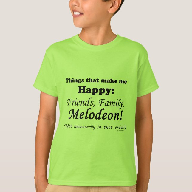 Camiseta Melodeon me faz feliz (Frente)