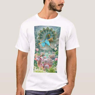 Camiseta Melodia Divina do Senhor Krishna: Flauta Sagrada,