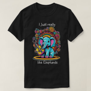 Camiseta Melódico Trunk Serenade Eu gosto muito de elefante