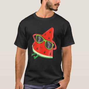 Camiseta Melon Summer Fruta Óculos De Sol Em Melancia