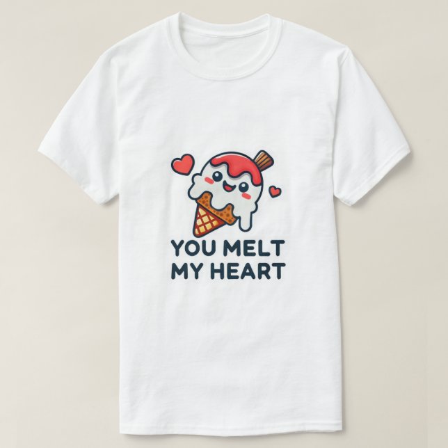 Camiseta Melt My Heart  (Frente do Design)