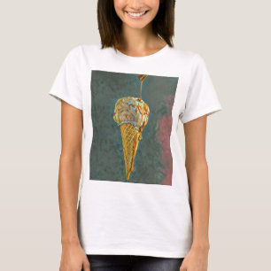 Camiseta Melted chocolate ice cream cone