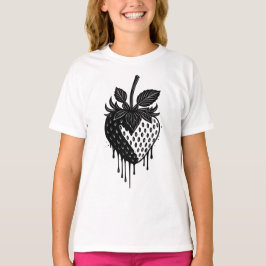 Camiseta Melting Drip Strawberry Artwork