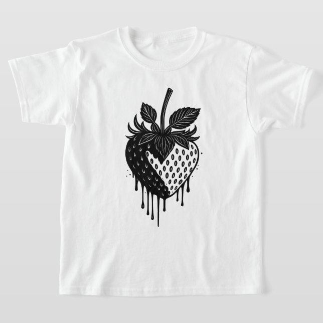 Camiseta Melting Drip Strawberry Artwork (Postura )