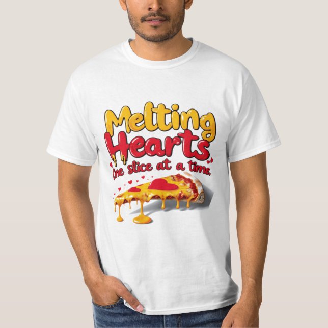 Camiseta Melting Hearts, One Slice at a Time T-shirt (Frente)