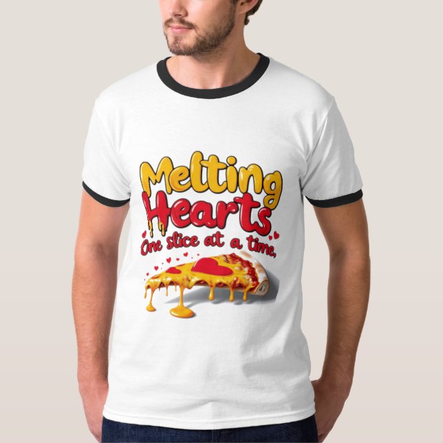Camiseta Melting Hearts, One Slice at a Time T-shirt (Frente)