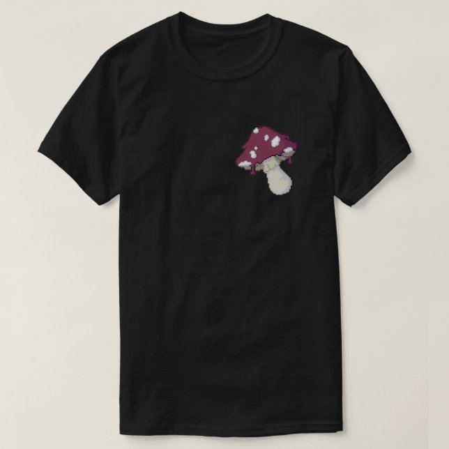 Camiseta Melting pixelart mushroom (Frente do Design)