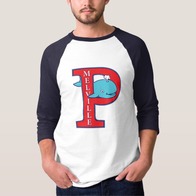 Camiseta Melville "P" Raglan T-Shirt (Frente)
