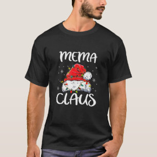 Camiseta Mema Claus Natal Família Pajama Correspondente Xm