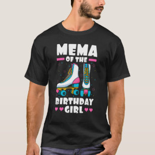 Camiseta Mema Do Aniversário Rapariga Roller Skates Skating