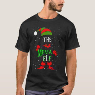 Camiseta Mema Elf Group Matching Family Christmas Pajama Ou