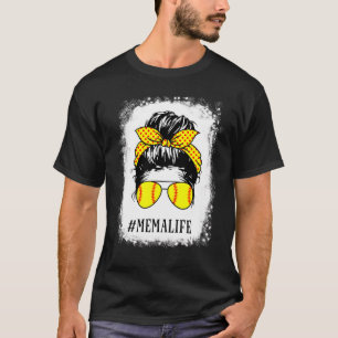 Camiseta Mema Life Softball Salgado Baseball Mensagem Bun M
