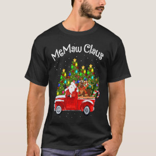 Camiseta Memaw Claus Car Papais noeis Reindeer Árvore de Na