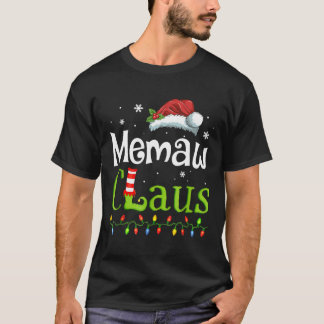 Camiseta Memaw Claus Papais noeis Avó Engraçado Ideia de Na