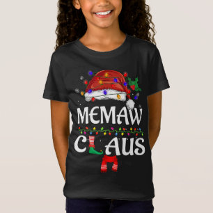 Camiseta Memaw Claus Papais noeis Engraçado Natal Pajama Co