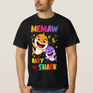 Camiseta Memaw Do Tubarão-Bebê