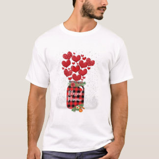 Camiseta Memaw Heart xadrez Happy