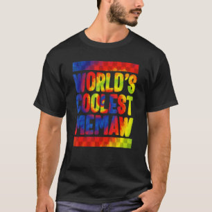 Camiseta Memaw World's Coolest Memaw Tie Dye Spoiling Grand