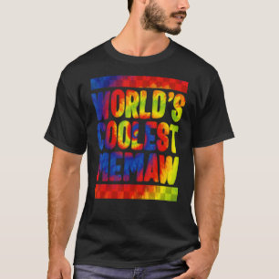 Camiseta Memaw World's Coolest Memaw Tie Dye Spoiling Grand