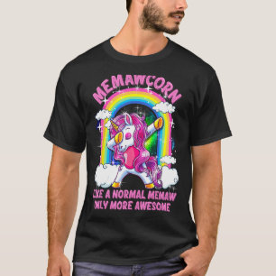 Camiseta Memawcorn Como Uma Palheta Normal Apenas Mais Incr