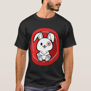 Camiseta Membro da Equipe Bullseye Rabbit Engraçado