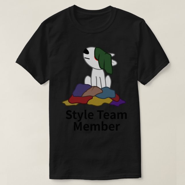 Camiseta Membro da Equipe de Estilo (Frente do Design)