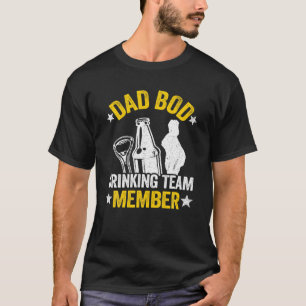 Camiseta Membro da Equipe do Bebendo do Bacalhau do Pai da