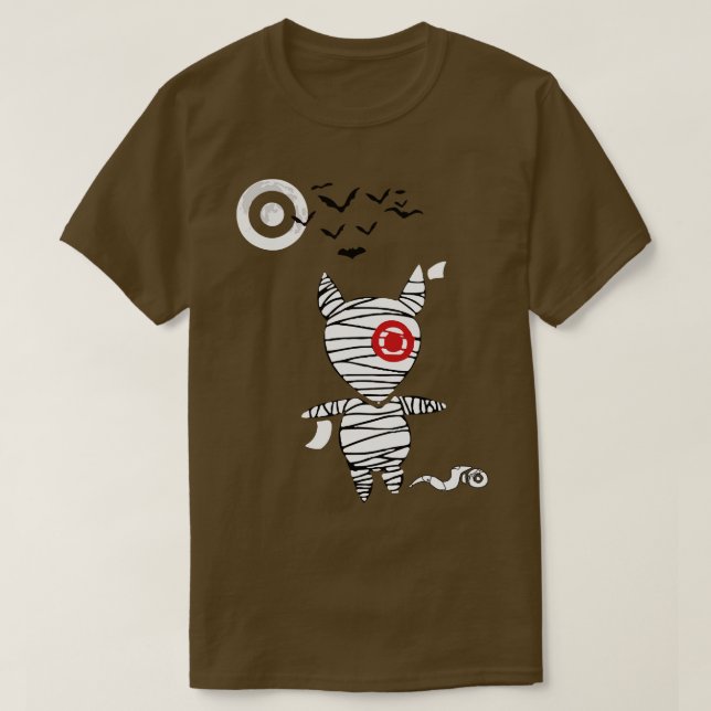 Camiseta Membro da Equipe do Cachorro de Bullseye em Cubo T (Frente do Design)